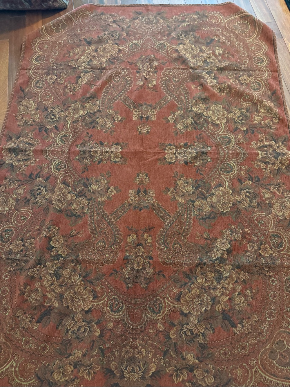 Antiquaria Throw Made In Italy For Limonta Home Inc Cotton Tapestry 50“ By 68 “ - Picture 4 of 6